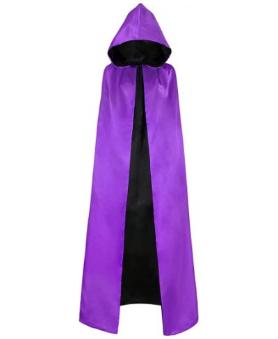 Hooded Cloak Cape Reversible Cloak with Hood Adult Kids Witch Vampire Cape Unisex Halloween Cloak Cape Costume $20.68 - Kids'...