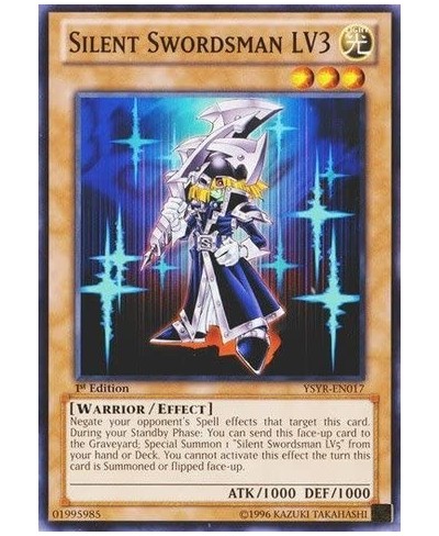 Silent Swordsman LV3 (YSYR-EN017) - Starter Deck: Yugi Reloaded - Unlimited Edition - Common $11.20 - Card Games