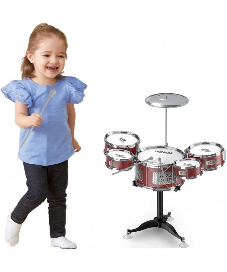 Mini Drum Set for Kids Toddler Musical Drum Toy Set with 5 Drums Cymbal 2 Drumsticks Great Gift for Christmas Party Birthday ...