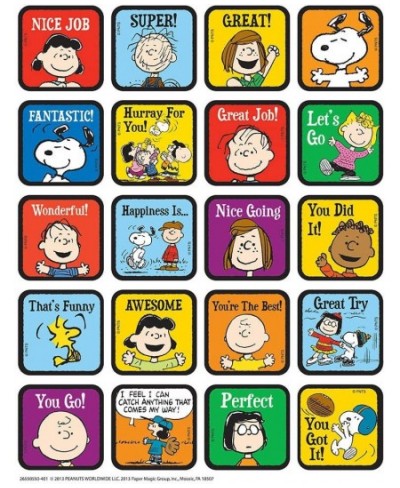 Peanuts Motivational Theme Stickers $13.94 - Kids' Drawing & Writing Boards