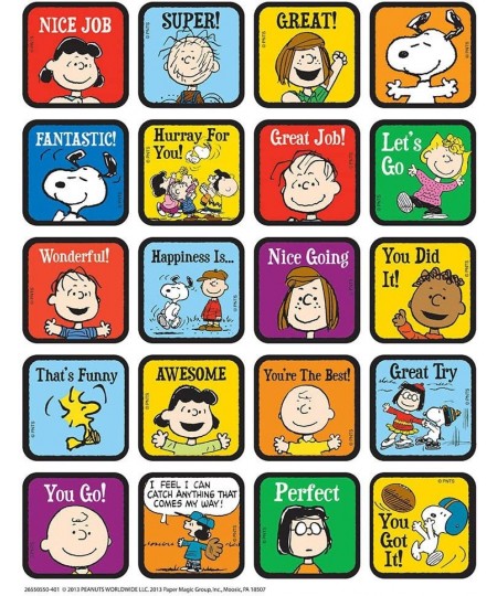 Peanuts Motivational Theme Stickers $13.94 - Kids' Drawing & Writing Boards