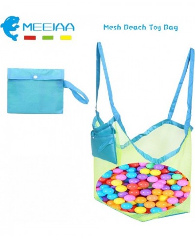 Mesh Beach Bag Classic Mesh Beach Toy Tote Bag Foldable Large Children's Toy Storage Bag Used for Storage of Toys Shells Clot...