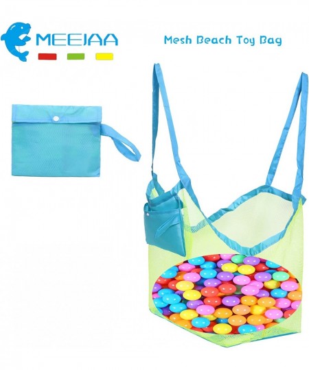 Mesh Beach Bag Classic Mesh Beach Toy Tote Bag Foldable Large Children's Toy Storage Bag Used for Storage of Toys Shells Clot...