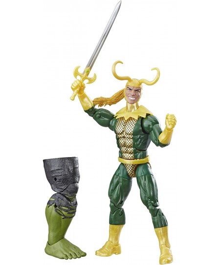 Marvel Legends Series Loki 6" Collectible Marvel Comics Action Figure Toy for Ages 6 & Up with Accessory & Build-A-Figurepiec...