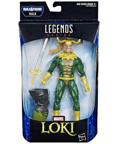 Marvel Legends Series Loki 6" Collectible Marvel Comics Action Figure Toy for Ages 6 & Up with Accessory & Build-A-Figurepiec...