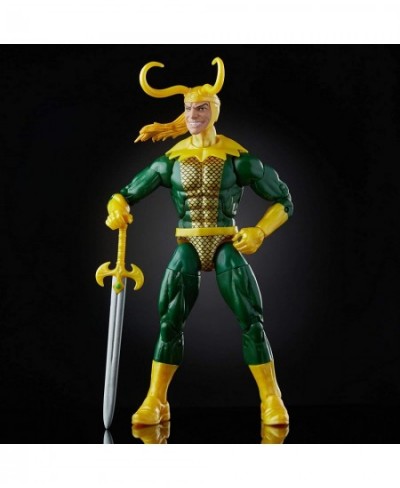 Marvel Legends Series Loki 6" Collectible Marvel Comics Action Figure Toy for Ages 6 & Up with Accessory & Build-A-Figurepiec...