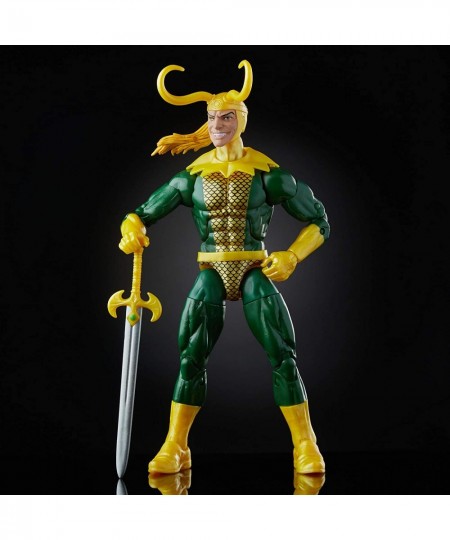 Marvel Legends Series Loki 6" Collectible Marvel Comics Action Figure Toy for Ages 6 & Up with Accessory & Build-A-Figurepiec...