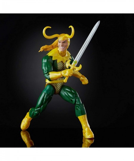 Marvel Legends Series Loki 6" Collectible Marvel Comics Action Figure Toy for Ages 6 & Up with Accessory & Build-A-Figurepiec...