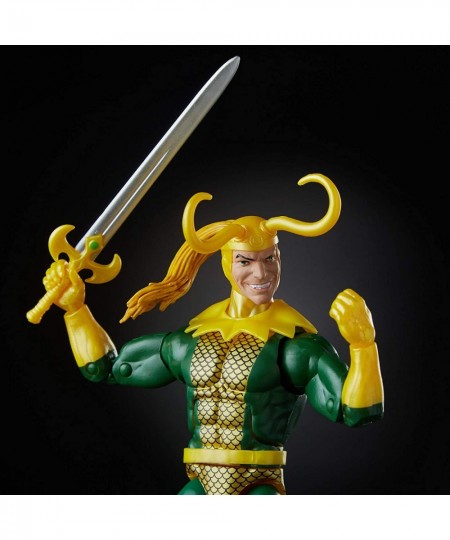 Marvel Legends Series Loki 6" Collectible Marvel Comics Action Figure Toy for Ages 6 & Up with Accessory & Build-A-Figurepiec...