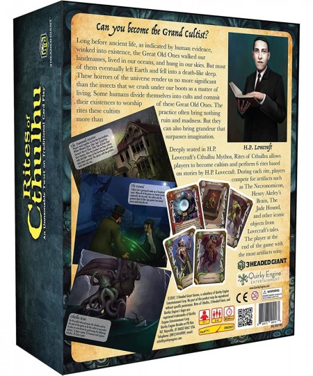 Rites of Cthulhu The Game - Fantasy Card Game Based On H.P. Lovecraft Stories - Featuring Characters from The Cthulhu Work - ...