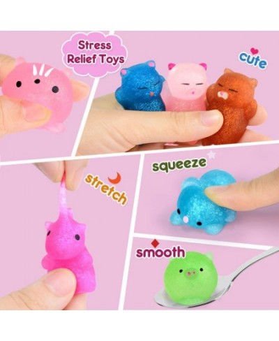 45Pcs Mochi Squishys Toys Mini Squishies 2nd Generation Glitter Animal Squishies Party Favors for Kids Adults Stress Relief T...