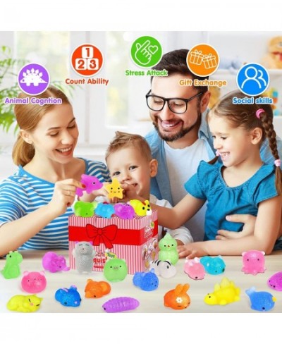 45Pcs Mochi Squishys Toys Mini Squishies 2nd Generation Glitter Animal Squishies Party Favors for Kids Adults Stress Relief T...