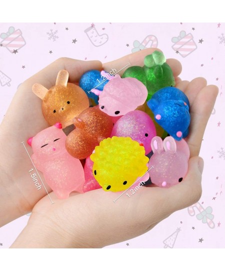 45Pcs Mochi Squishys Toys Mini Squishies 2nd Generation Glitter Animal Squishies Party Favors for Kids Adults Stress Relief T...