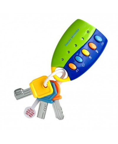 Kids Toys Colorful Baby Toy Smart Remote Sound Musical Car Key Keychain Pretend Education Remote Control Toys for Baby Childr...