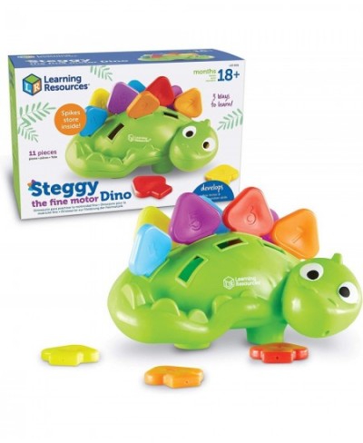 Steggy The Fine Motor Dino - 11 Pieces Ages 18+ Months Toddler Learning Toys Fine Motor and Sensory Toy Toddler Montessori To...