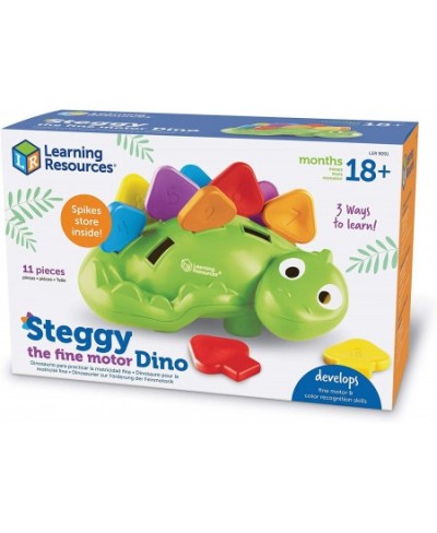 Steggy The Fine Motor Dino - 11 Pieces Ages 18+ Months Toddler Learning Toys Fine Motor and Sensory Toy Toddler Montessori To...