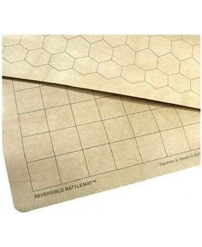 MegaMat - Reversible - 34 1/2 X 48 Oyster Vinyl 1.5" Squares & 1.5" Hexes $62.63 - Game Accessories