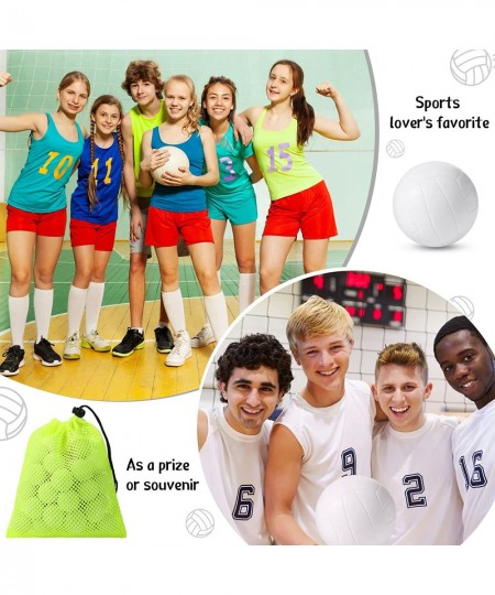 40 Pcs Mini Volleyball White Volleyball Stress Ball Tiny Volleyballs with Drawstring Mesh Bag Small Volleyballs to Throw Spor...