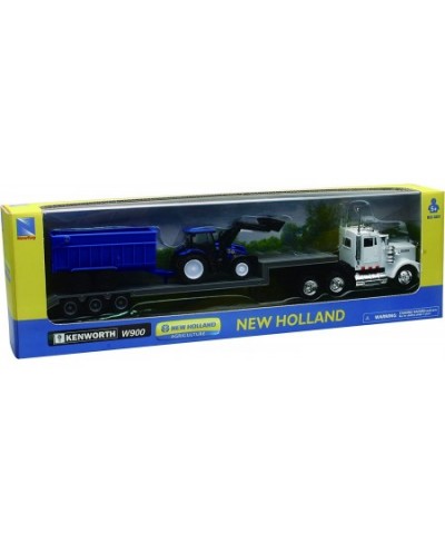 Kenworth Lowboy Trailer with New Holland Construction Tractor Play Set $64.36 - Kids' Play Tractors