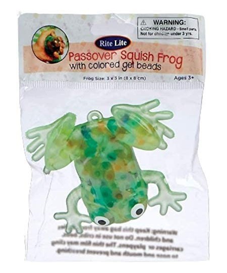 Passover Fun and Addictive Squish Frog With Water Beads- Great For Stress Relief Fidget Sensory Education Party Favors and Bi...