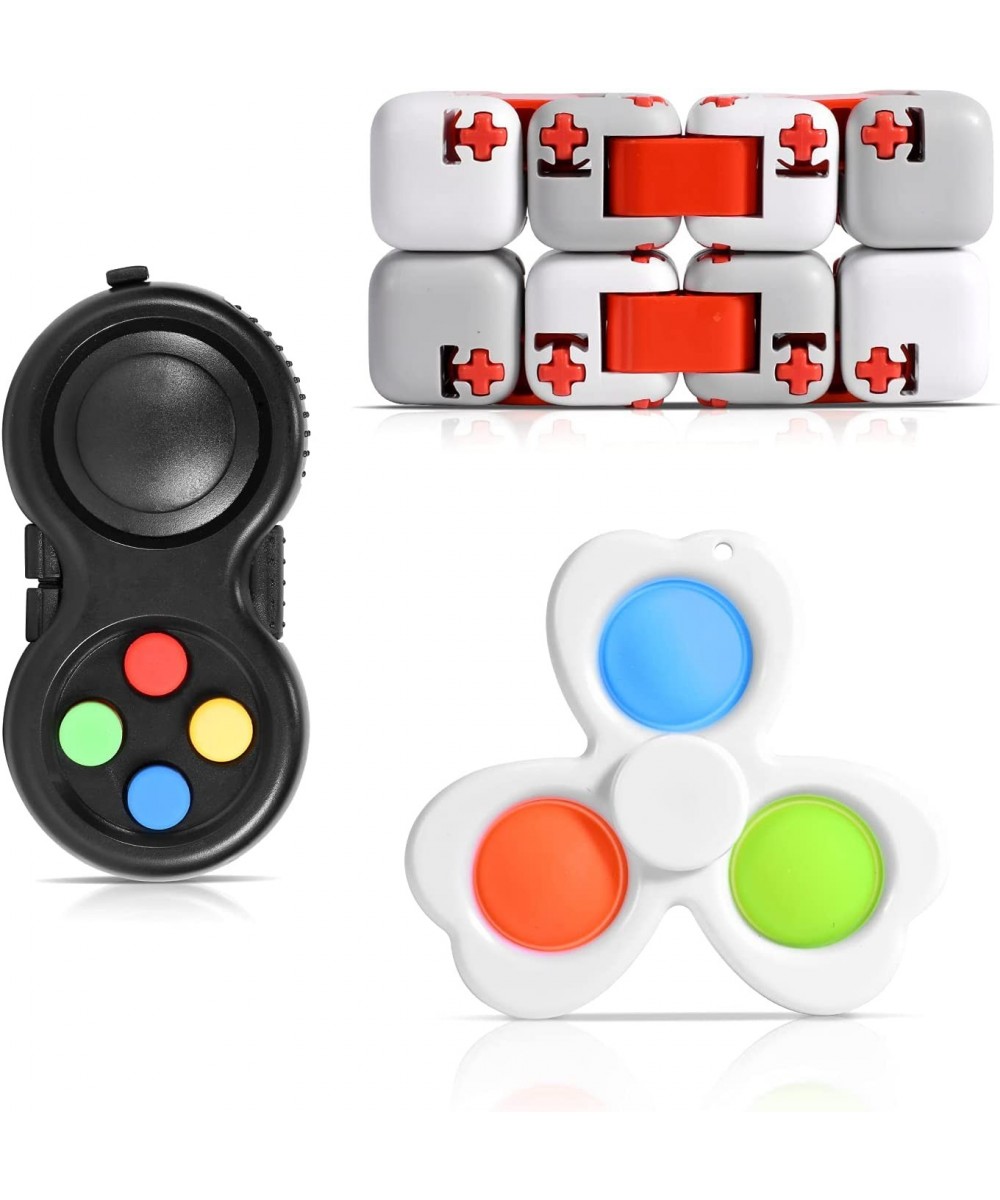 Fidget Pack Infinity Cube Fidget Toy Fidget Pad and Fidget Spinner with Push Pop Bubble Sensory Fidget Toys for Adults and Ki...