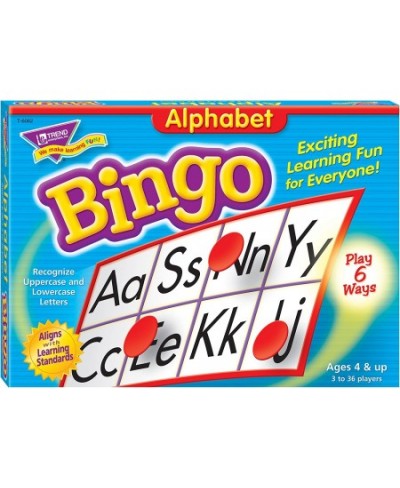 TREND ENTERPRISES: Alphabet Bingo Game Exciting Way for Everyone to Learn Play 6 Different Ways Perfect for Classrooms and At...