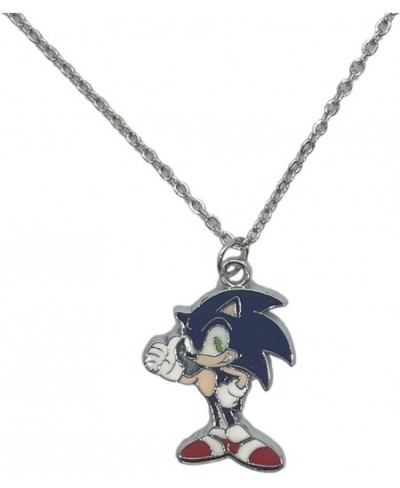 Classic Blue Hedgehog Thumbs Up Character Figure Charm Pendant Necklace $25.37 - Kids' Dress-Up Accessories