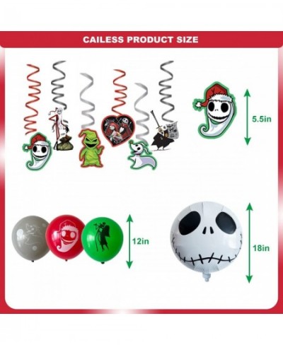 Birthday Party Decorations - Nightmare Before Christmas Christmas Party Supplies 102Pcs Included Christmas Theme Birthday Ban...