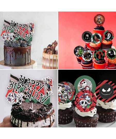 Birthday Party Decorations - Nightmare Before Christmas Christmas Party Supplies 102Pcs Included Christmas Theme Birthday Ban...