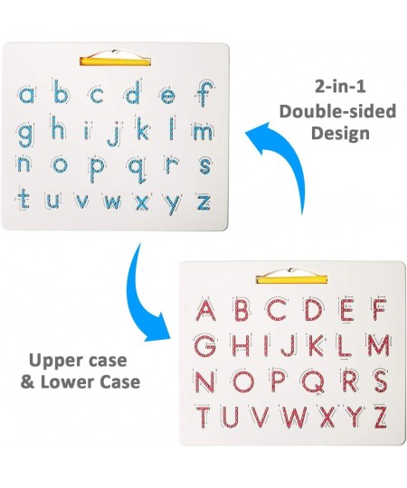 Magnetic Alphabet Tracing Board ABC Magnetic Letter Board Magnets Tablet Drawing Board Preschool Learning Toys for Kids $32.8...