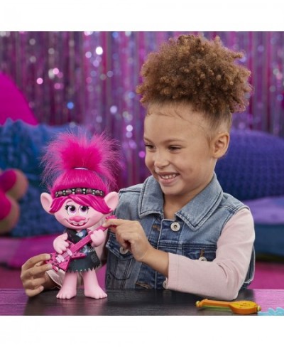 DreamWorks World Tour Pop-to-Rock Poppy Singing Doll with 2 Different Looks and Sounds Toy Sings Just Want to Have Fun (Engli...