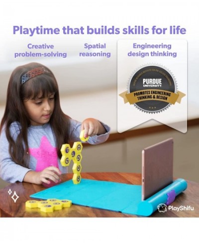 PlayInteractive STEM Toys - Plugo Link (Kit + App) | Educational Toy for Kids 4-10 Years | Brain Games | Magnetic Building Bl...