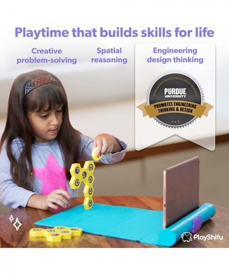 PlayInteractive STEM Toys - Plugo Link (Kit + App) | Educational Toy for Kids 4-10 Years | Brain Games | Magnetic Building Bl...