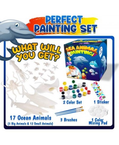 Kids Crafts and Arts Set Painting Kit - Ocean Sea Animal Toys Art and Craft Supplies Party Favors for Boys Girls Age 4 5 6 7 ...