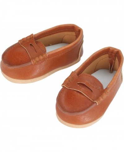 2 Pack of Shoes Includes Slip On Loafers and High Top Shoes for 18 Inch Boy Dolls Brown/Blue $30.04 - Doll Accessories