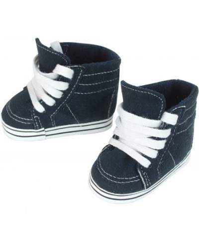 2 Pack of Shoes Includes Slip On Loafers and High Top Shoes for 18 Inch Boy Dolls Brown/Blue $30.04 - Doll Accessories