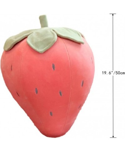 Cute Fruit Kids Pillow Stuffed Strawberry Plush Pillows Super Soft Girls Pillows Cushion Seat for Kids Toys (Pink 19.6"/50cm)...