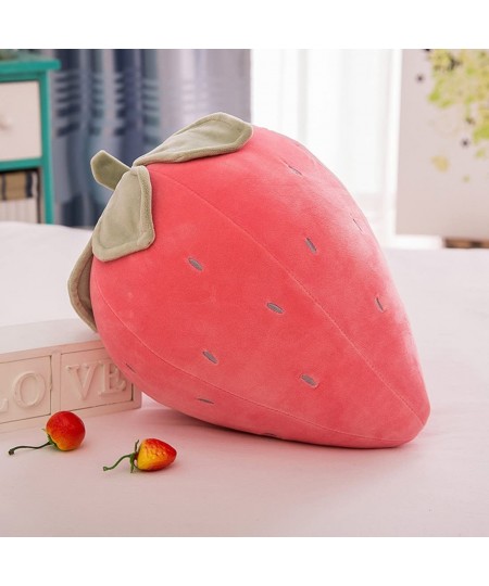 Cute Fruit Kids Pillow Stuffed Strawberry Plush Pillows Super Soft Girls Pillows Cushion Seat for Kids Toys (Pink 19.6"/50cm)...