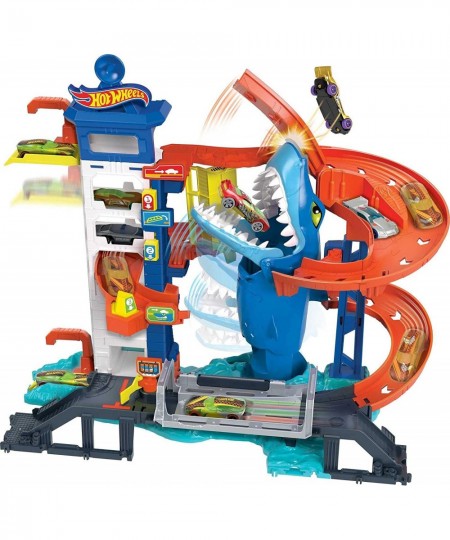 City Shark Escape Playset with 1 Car Nemesis-Based Track Play Connects to Other Sets Toy for Kids 4 Years Old & Older $72.89 ...