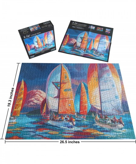 Nearly Impossible 1000 Piece Difficult Jigsaw Puzzle Featuring Licensed Sailboat Artwork Fancy - Hardest Challenging Puzzles ...