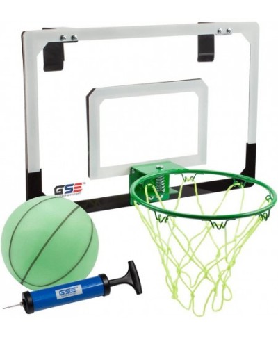 GSE Over-The-Door Pro Basketball Hoop with Basketball & Pump Basketball Hoop Set for Home & Office Indoor Basketball Game Set...