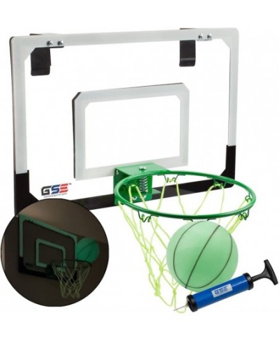 GSE Over-The-Door Pro Basketball Hoop with Basketball & Pump Basketball Hoop Set for Home & Office Indoor Basketball Game Set...