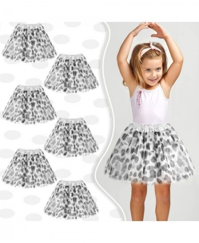 6 Pieces Dalmatian Tutu Spotted Dog Girls Skirt Costume for Kids Polka Dot Ballet Dance Tutu Costume Cosplay Party for Girls ...