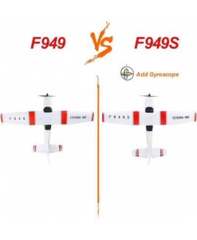 WLtoys F949S RC Airplane 2.4Ghz 3CH RC Plane with Gyroscope EPP Remote Control Airplane Easy to Fly RC Aircraft with 2 Batter...