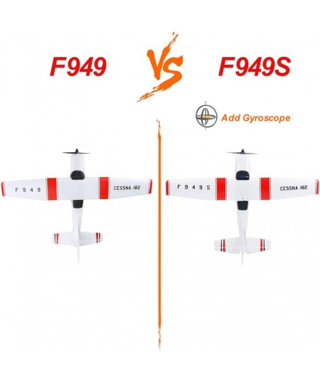 WLtoys F949S RC Airplane 2.4Ghz 3CH RC Plane with Gyroscope EPP Remote Control Airplane Easy to Fly RC Aircraft with 2 Batter...