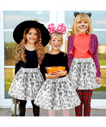 6 Pieces Dalmatian Tutu Spotted Dog Girls Skirt Costume for Kids Polka Dot Ballet Dance Tutu Costume Cosplay Party for Girls ...