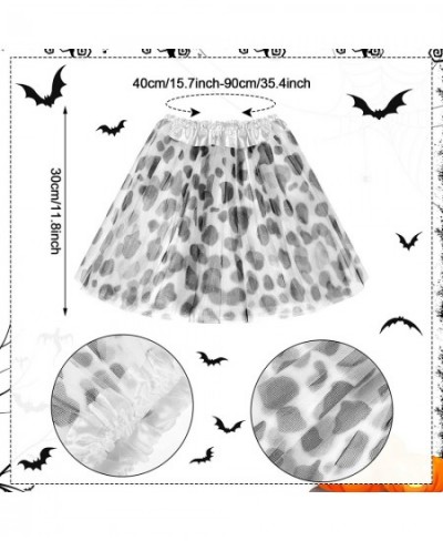 6 Pieces Dalmatian Tutu Spotted Dog Girls Skirt Costume for Kids Polka Dot Ballet Dance Tutu Costume Cosplay Party for Girls ...