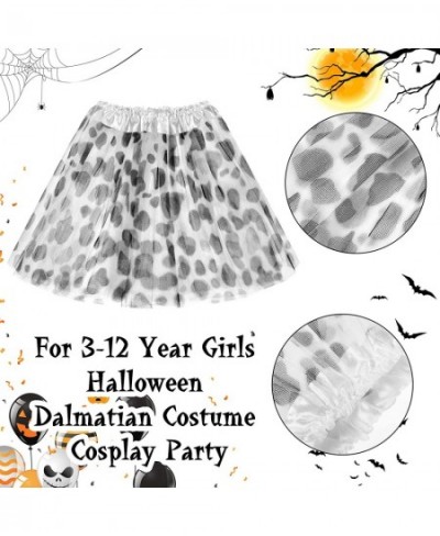 6 Pieces Dalmatian Tutu Spotted Dog Girls Skirt Costume for Kids Polka Dot Ballet Dance Tutu Costume Cosplay Party for Girls ...