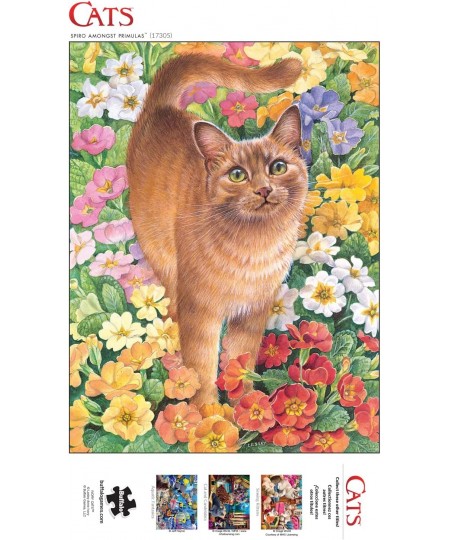 Spiro Amongst Primulas - 750 Piece Jigsaw Puzzle $25.35 - Jigsaw Puzzles