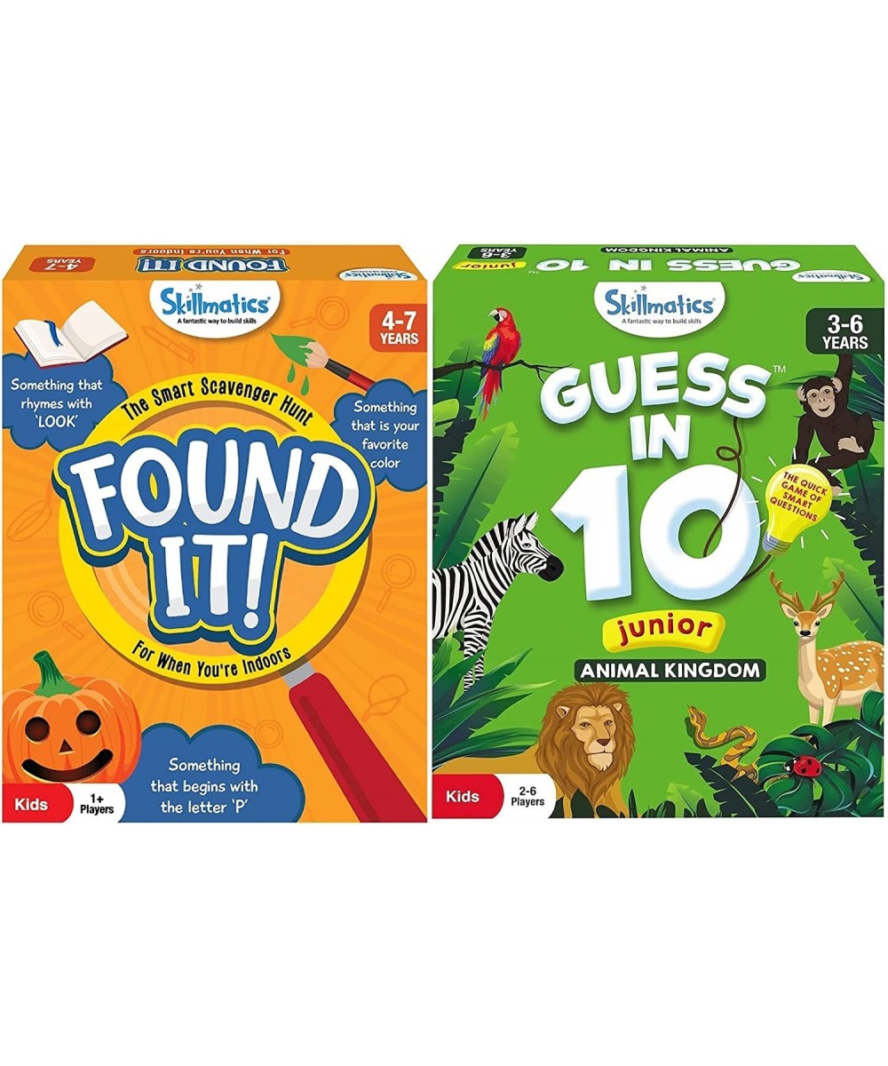 Found It Indoor Edition + Guess in 10 Junior Animal Kingdom Bundle | Gifts Super Fun & Educational for Kids Ages 3-7 $42.97 -...